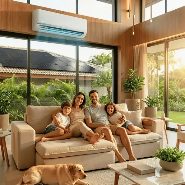 Energia solar residencial instalada com economia na conta de luz